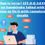 [error] 127.0.0.16256 ssl handshake failed with